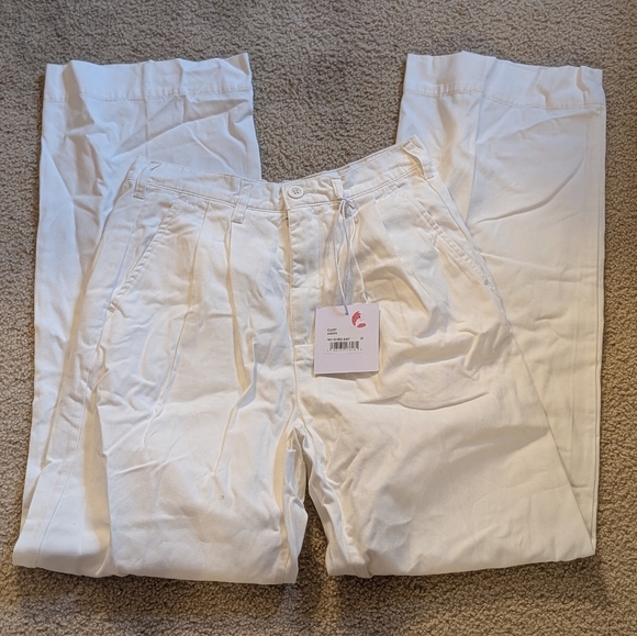 New With Tags Pistola Alabaster Ellery Trouser Pants White Size 26 - Picture 1 of 8